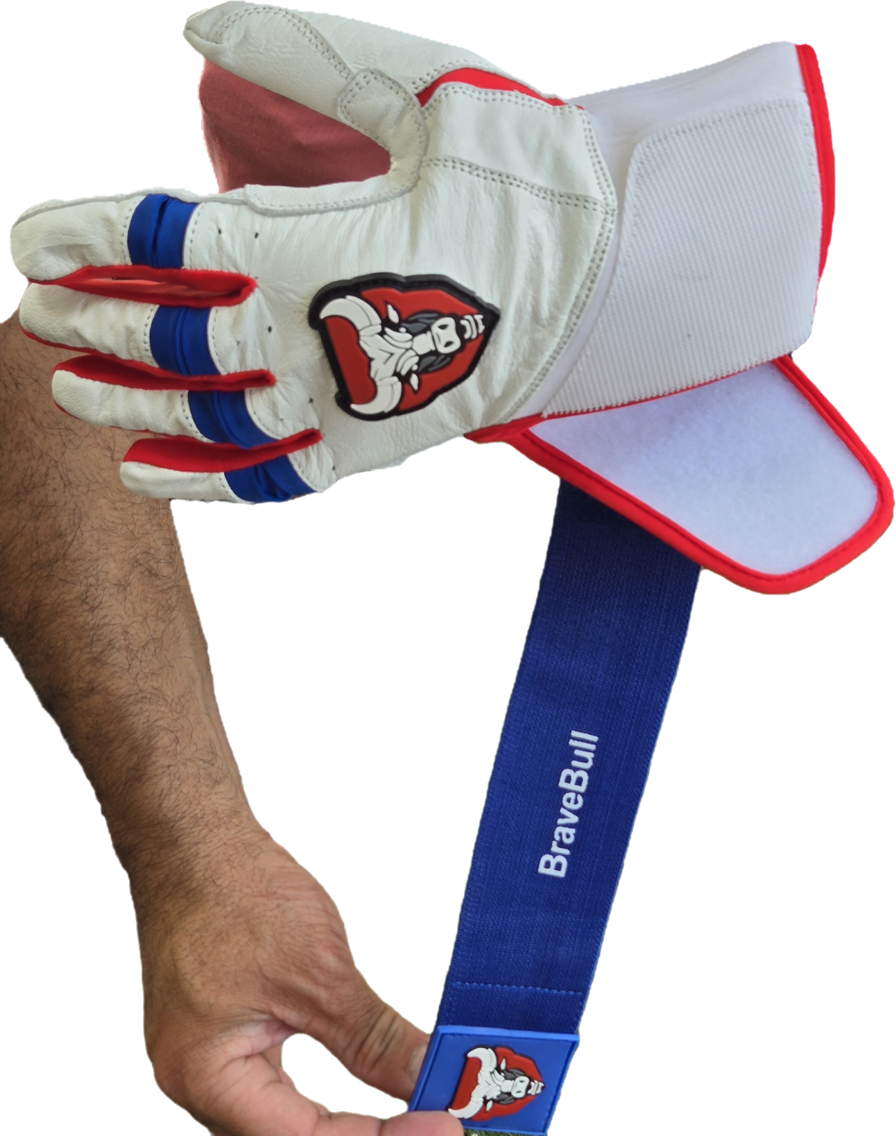 BraveBull Long Cuff Batting Gloves
