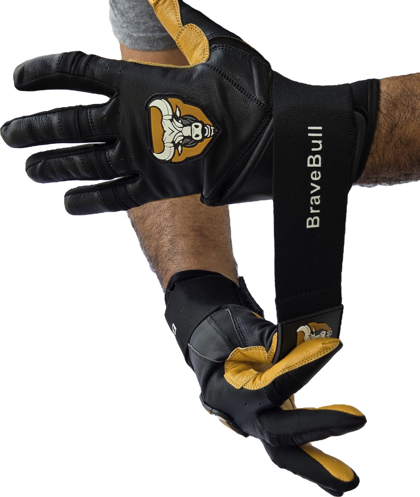 BraveBull Long Cuff Batting Gloves