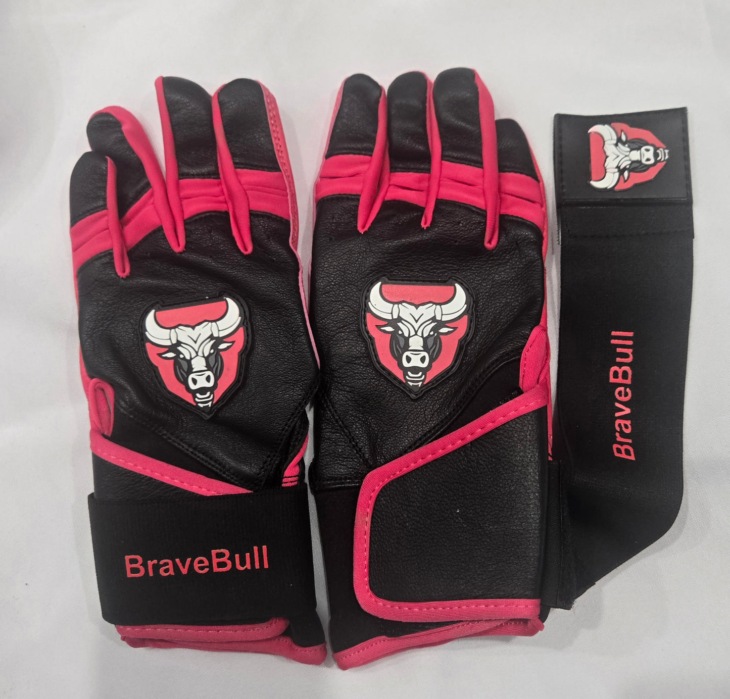 BraveBull Long Cuff Batting Gloves