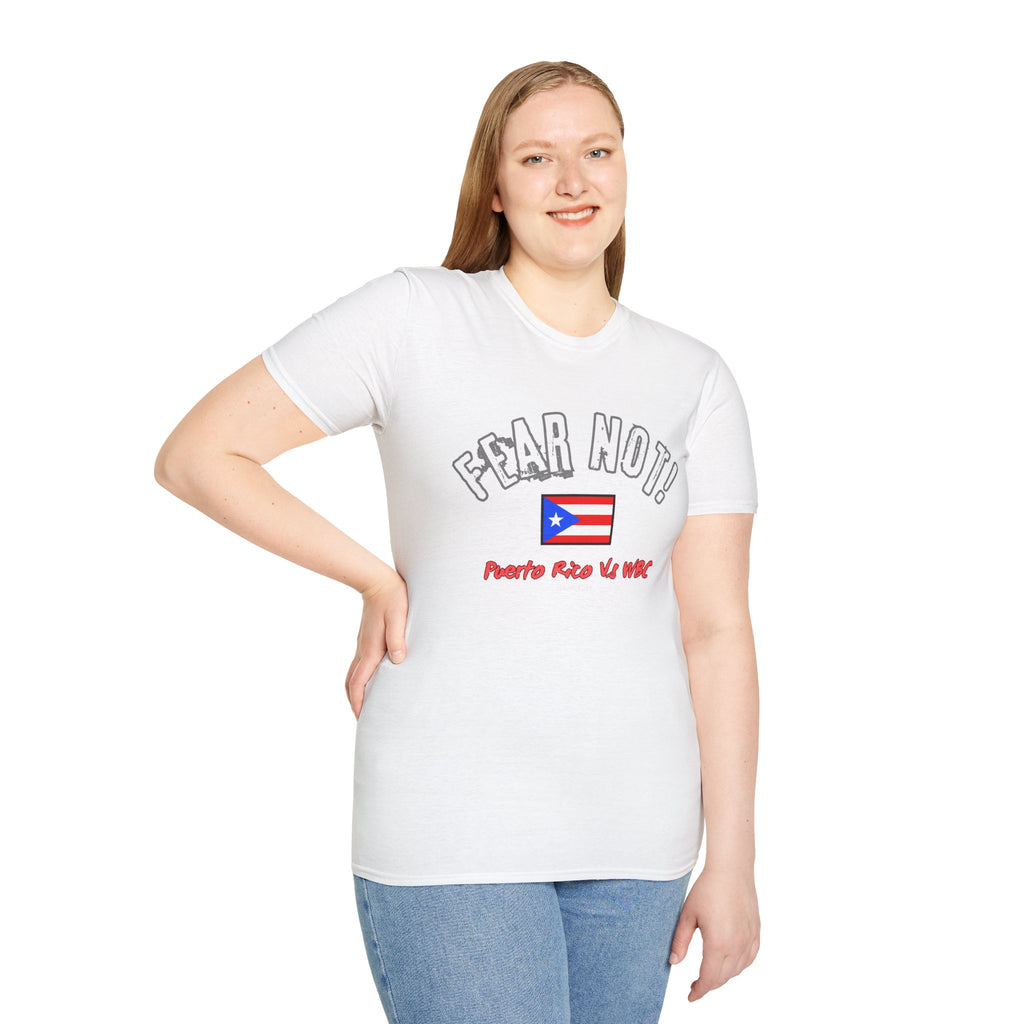 Fear Not Isaiah 4:10 Puerto Baseball Team T-Shirt