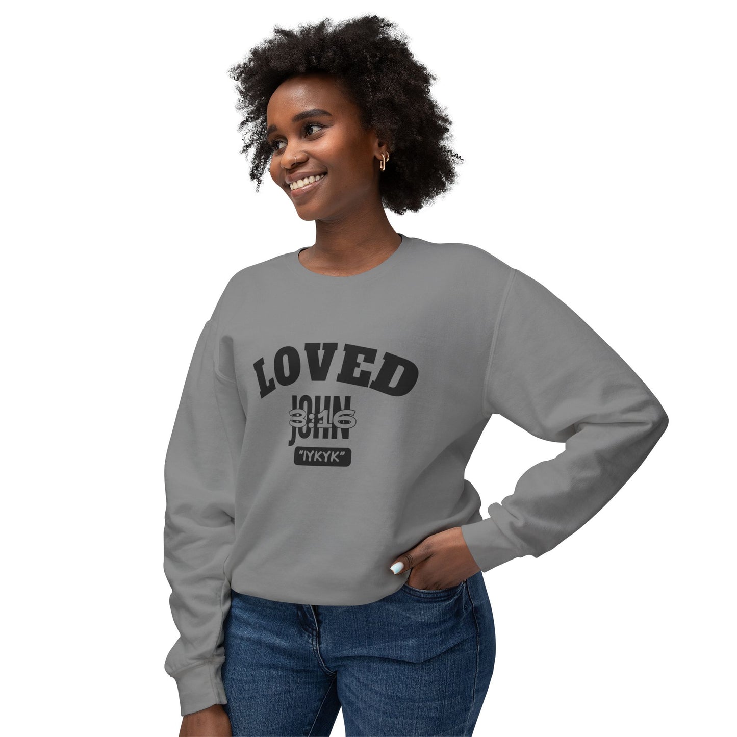 John 3:16 Crewneck Sweatshirt — IYKYK Bible Verse Christian Pullover