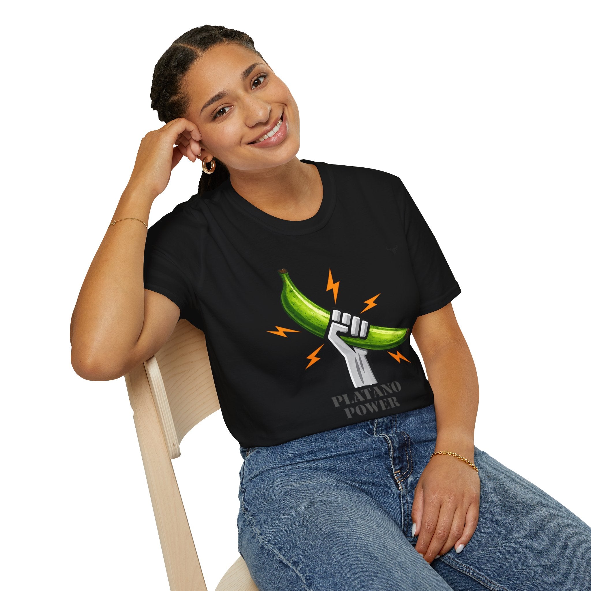 Platano Power T-Shirt – Celebrate Dominican Pride! Unisex Softstyle T-Shirt
