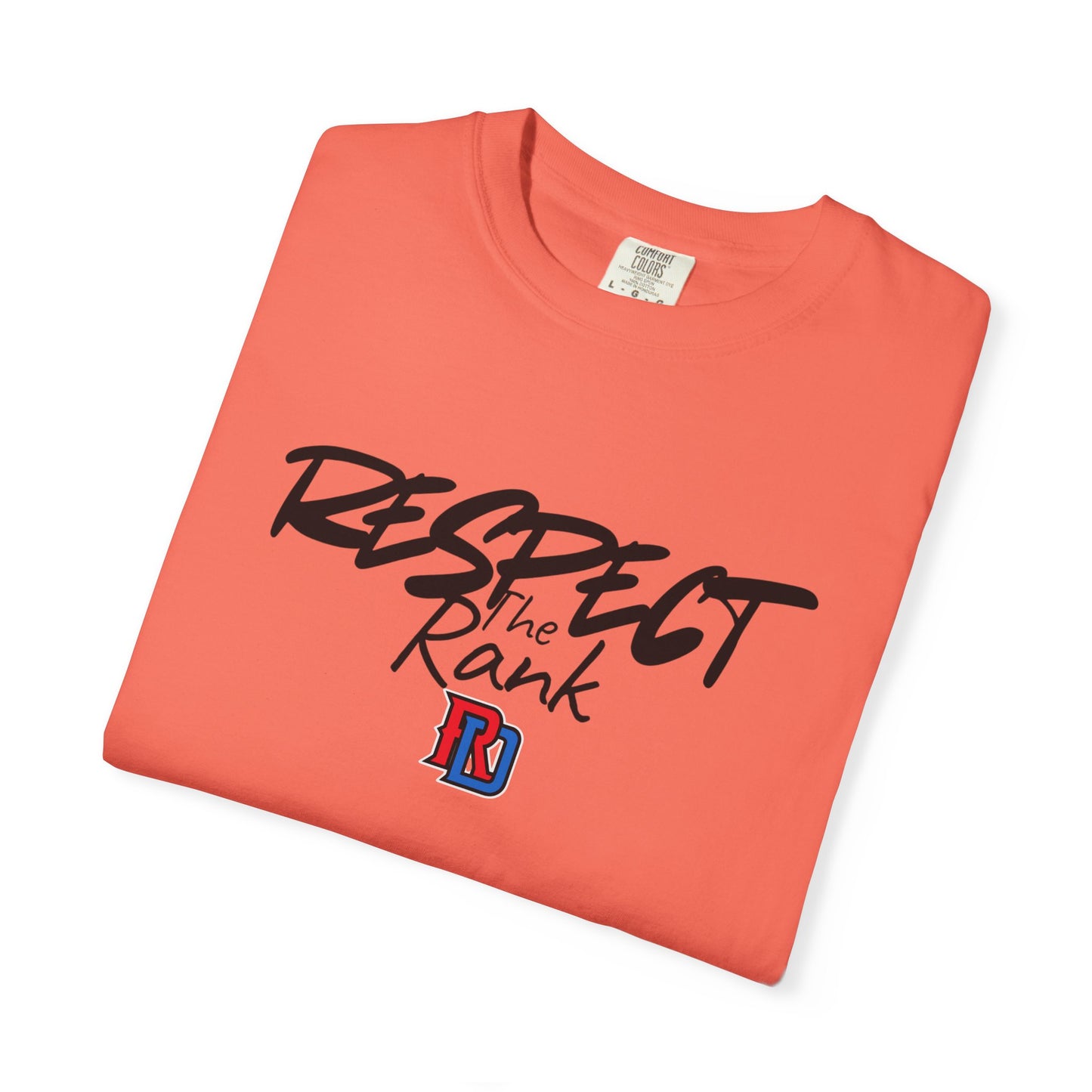 Respect the Rank Dominican Republic Baseball  Unisex Garment-Dyed T-shirt