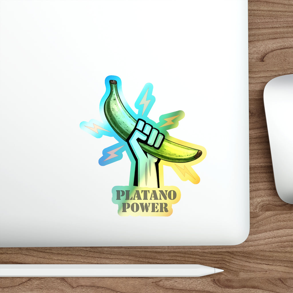 Platano power Holographic Die-cut Stickers