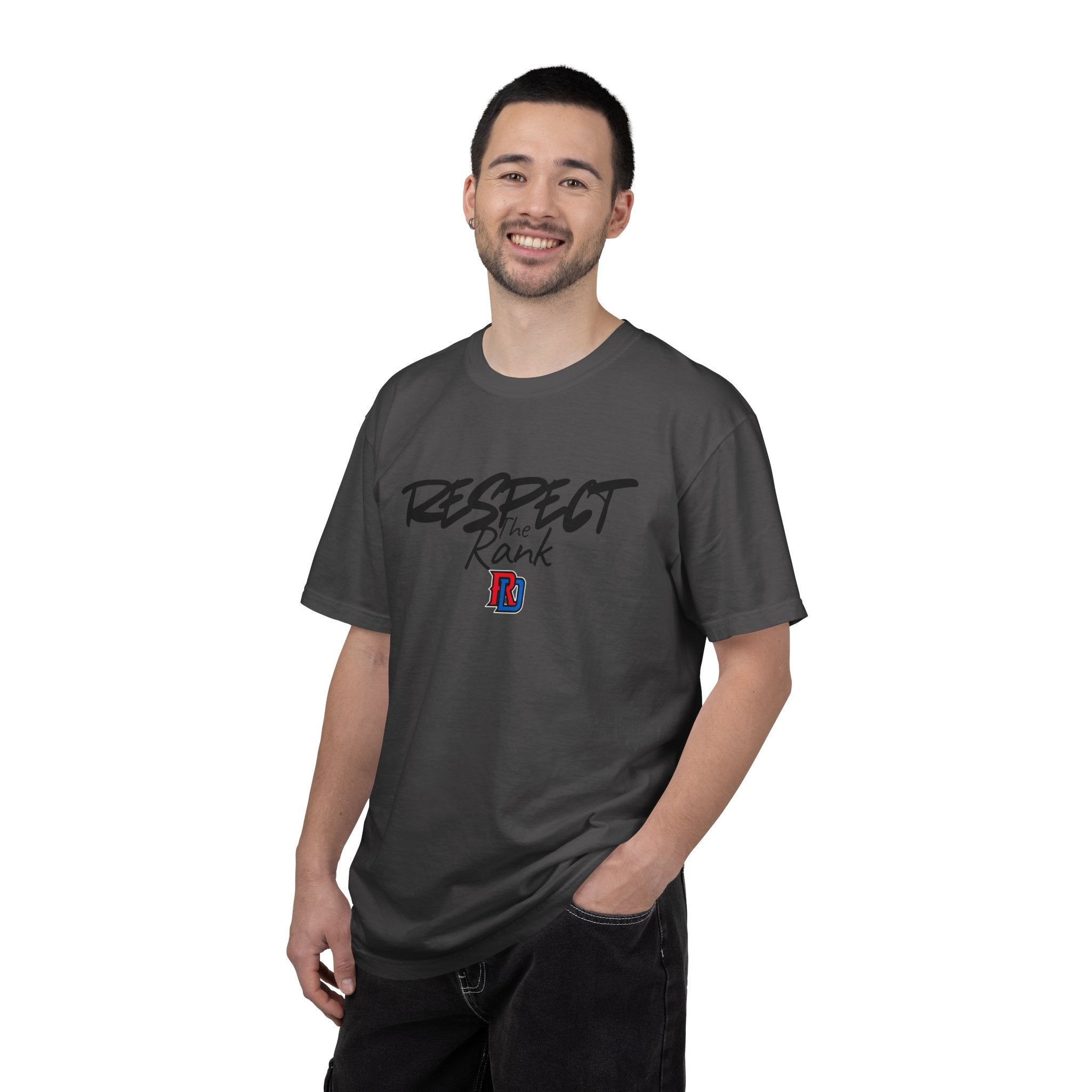 Respect the Rank Dominican Republic Baseball  Unisex Garment-Dyed T-shirt