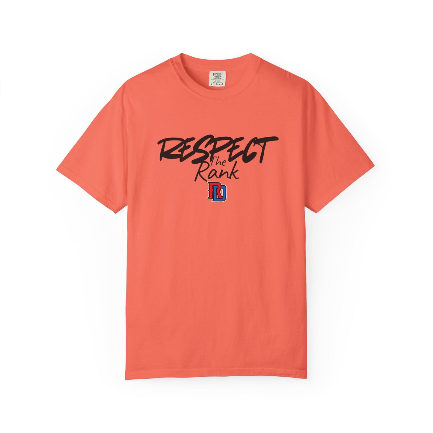 Respect the Rank Dominican Republic Baseball  Unisex Garment-Dyed T-shirt