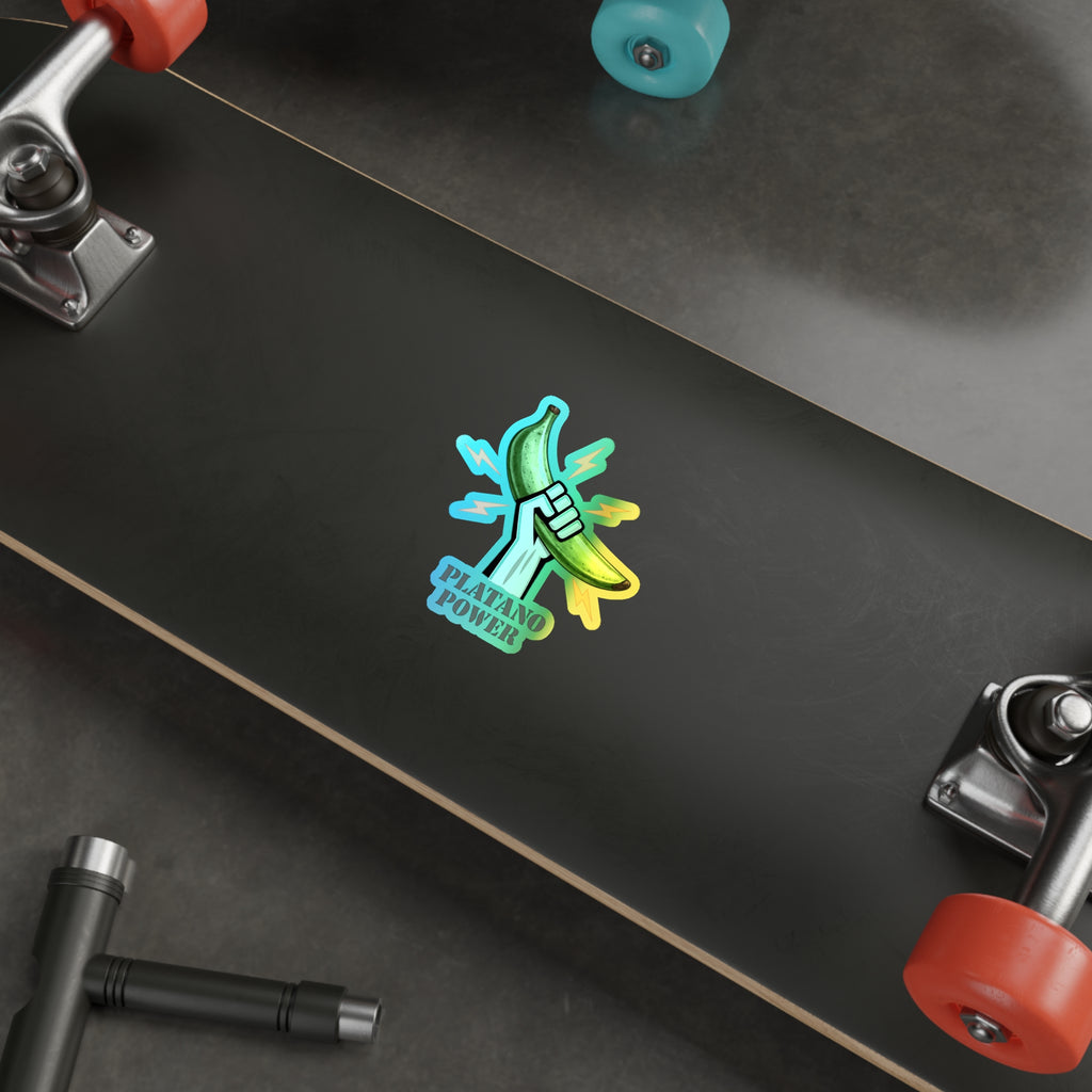 Platano power Holographic Die-cut Stickers