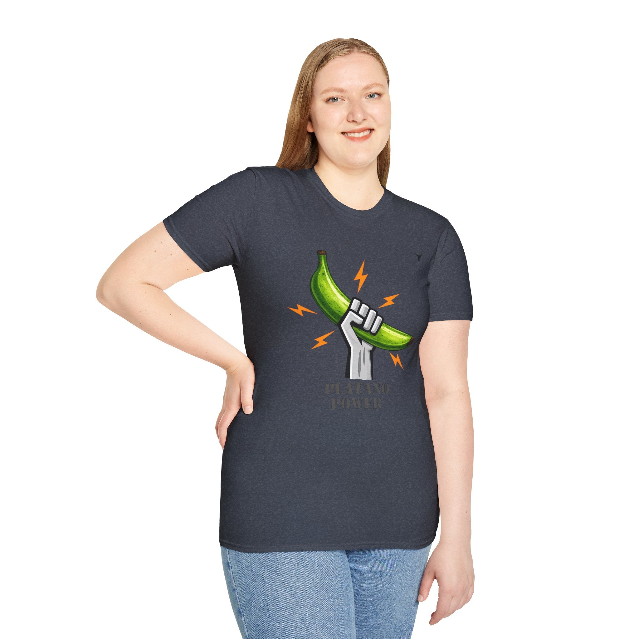 Platano Power T-Shirt – Celebrate Dominican Pride! Unisex Softstyle T-Shirt