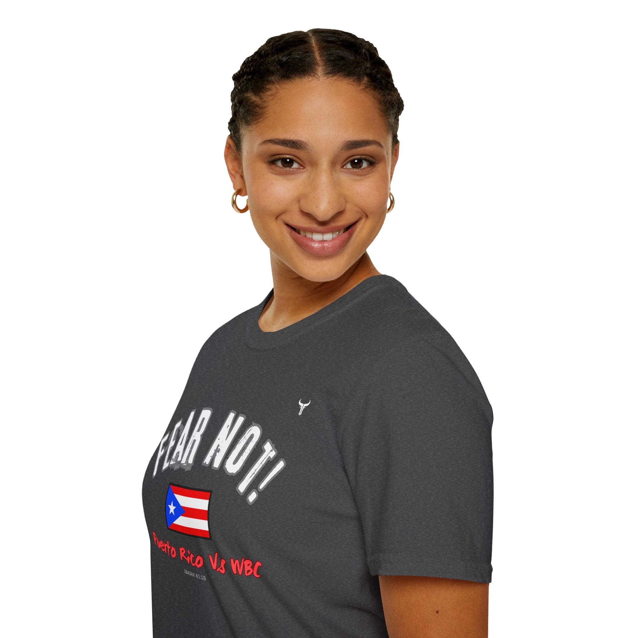 Fear Not Isaiah 4:10 Puerto Baseball Team T-Shirt