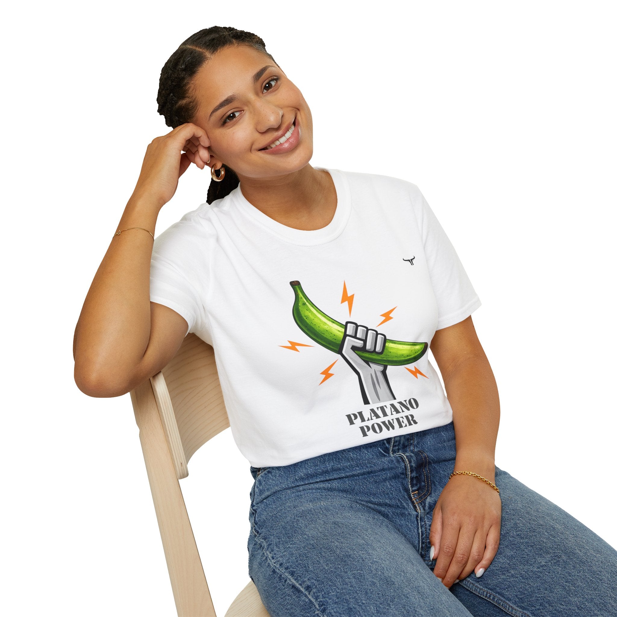 Platano Power T-Shirt – Celebrate Dominican Pride! Unisex Softstyle T-Shirt