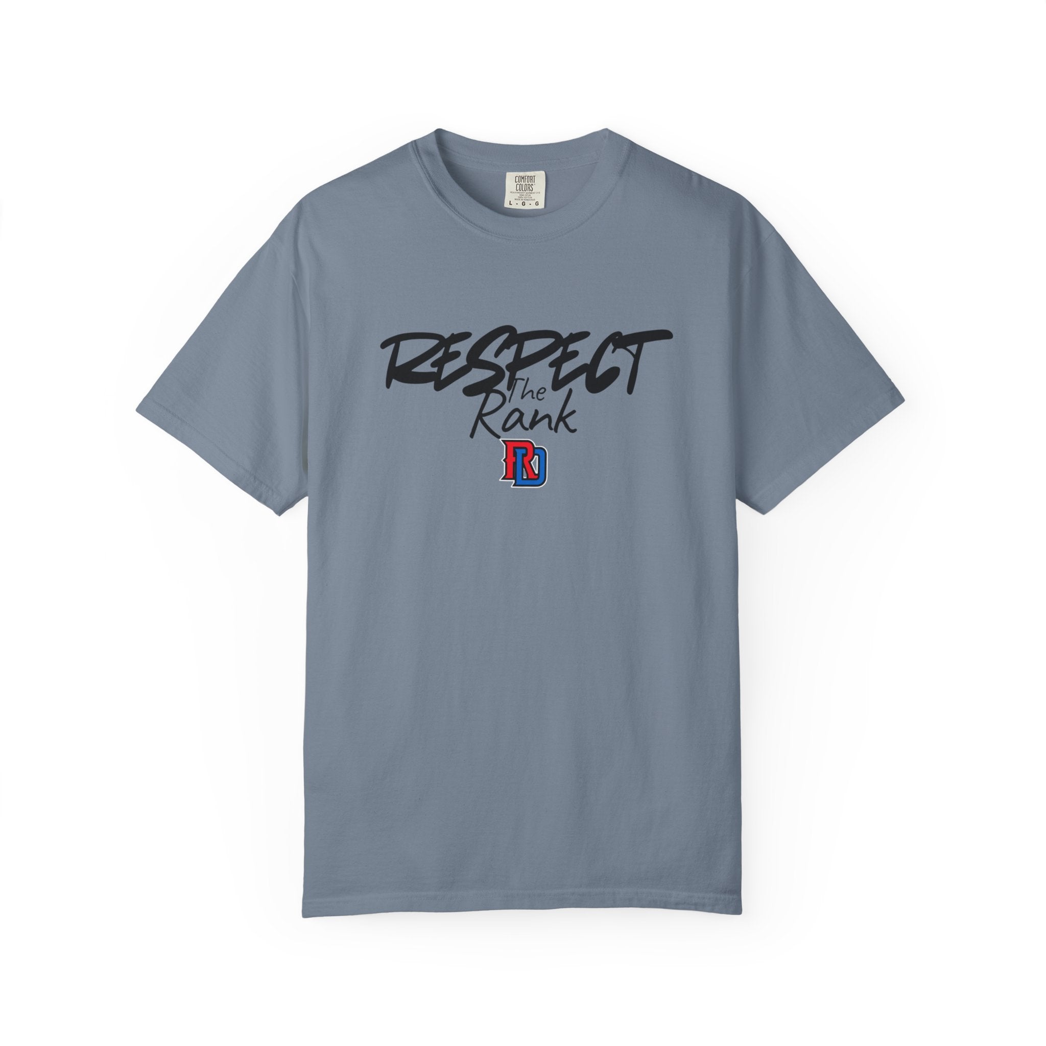 Respect the Rank Dominican Republic Baseball  Unisex Garment-Dyed T-shirt