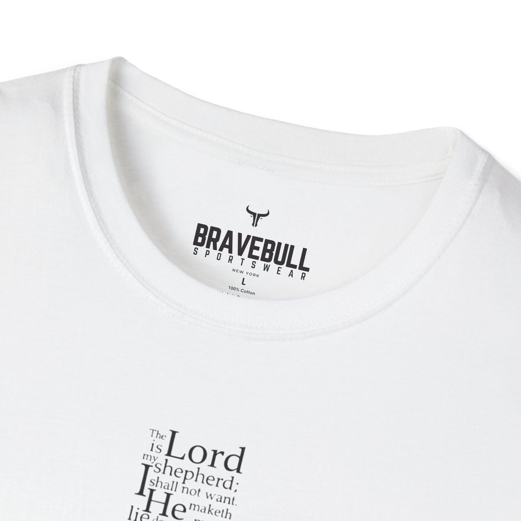 Psalm 23 Cross T-Shirt — "The Lord Is My Shepherd" Christian Tee