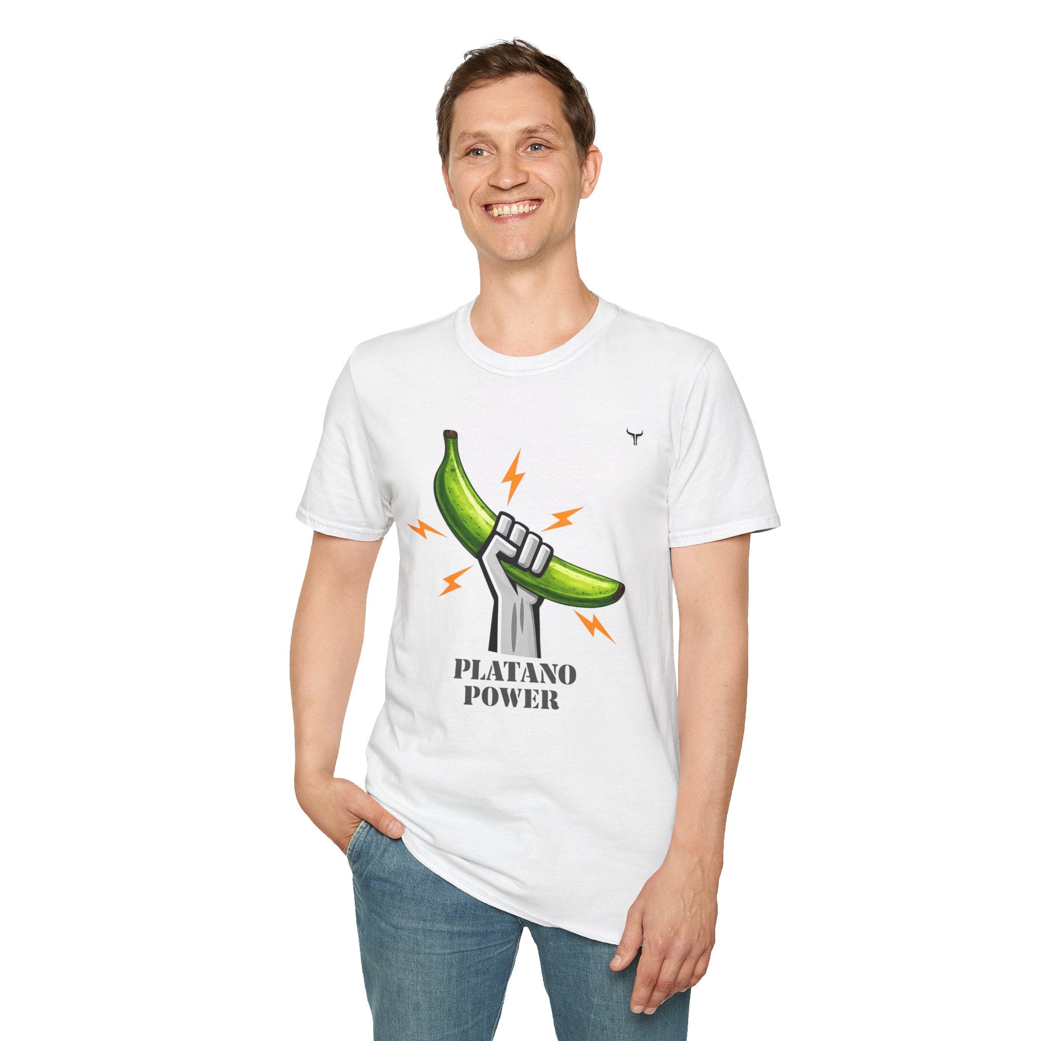 Platano Power T-Shirt – Celebrate Dominican Pride! Unisex Softstyle T-Shirt