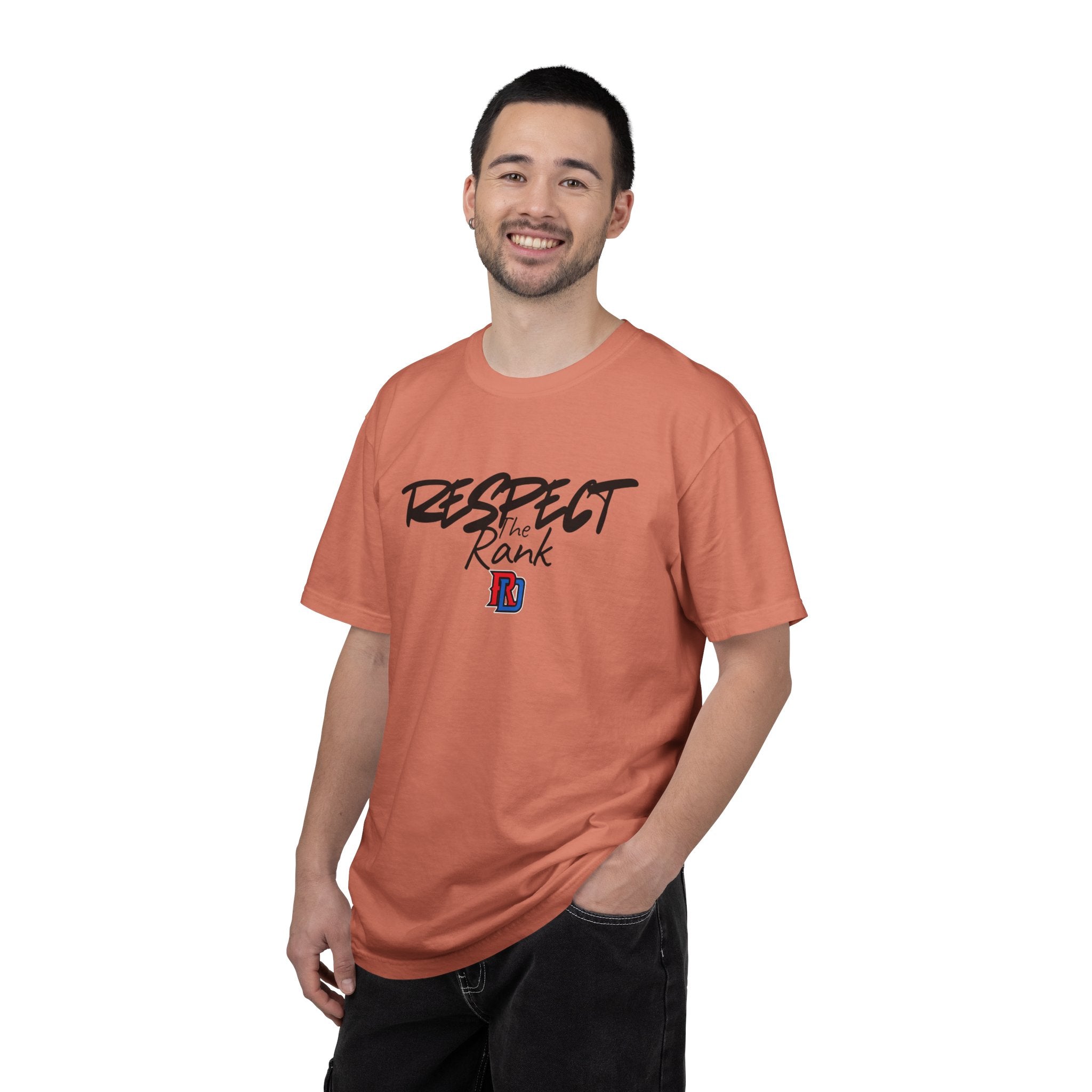 Respect the Rank Dominican Republic Baseball  Unisex Garment-Dyed T-shirt