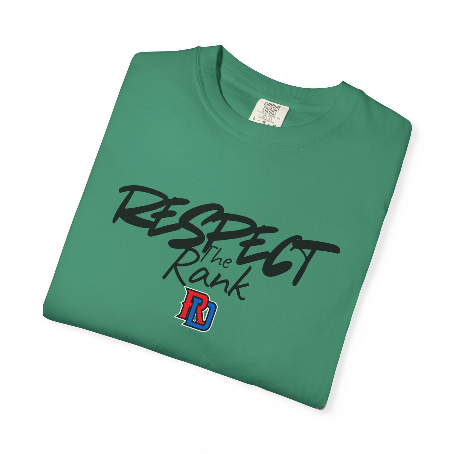 Respect the Rank Dominican Republic Baseball  Unisex Garment-Dyed T-shirt