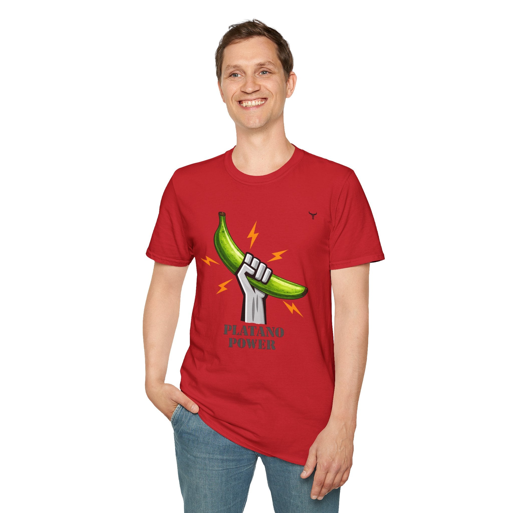 Platano Power T-Shirt – Celebrate Dominican Pride! Unisex Softstyle T-Shirt