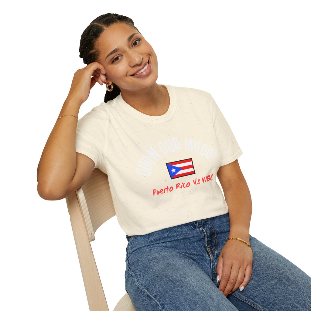 Puerto Rico Baseball Tee — "¿Quién Dijo Miedo?" Fan T-Shirt