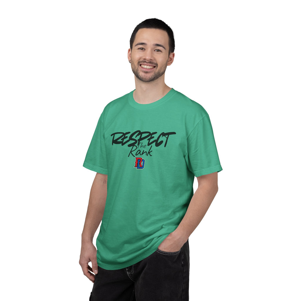 Respect the Rank Dominican Republic Baseball  Unisex Garment-Dyed T-shirt