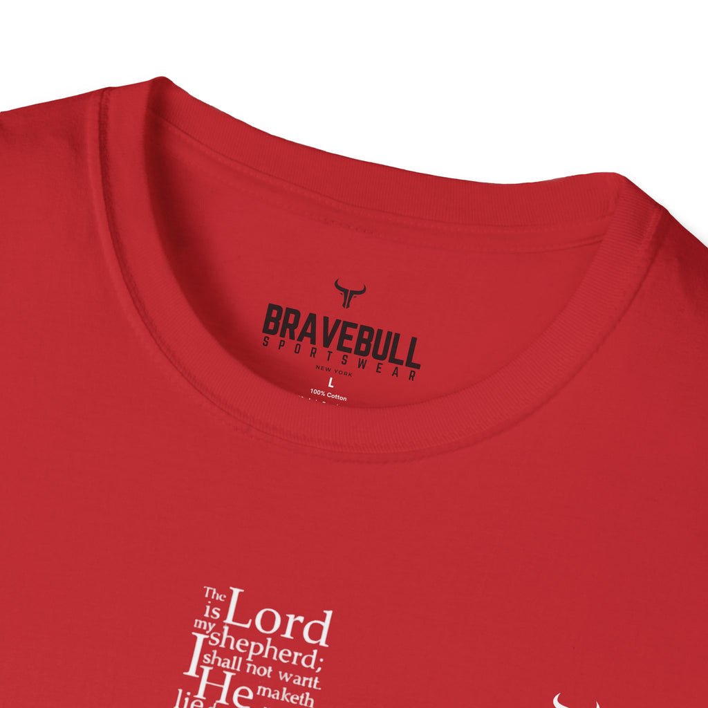 Psalm 23 Cross T-Shirt — "The Lord Is My Shepherd" Christian Tee