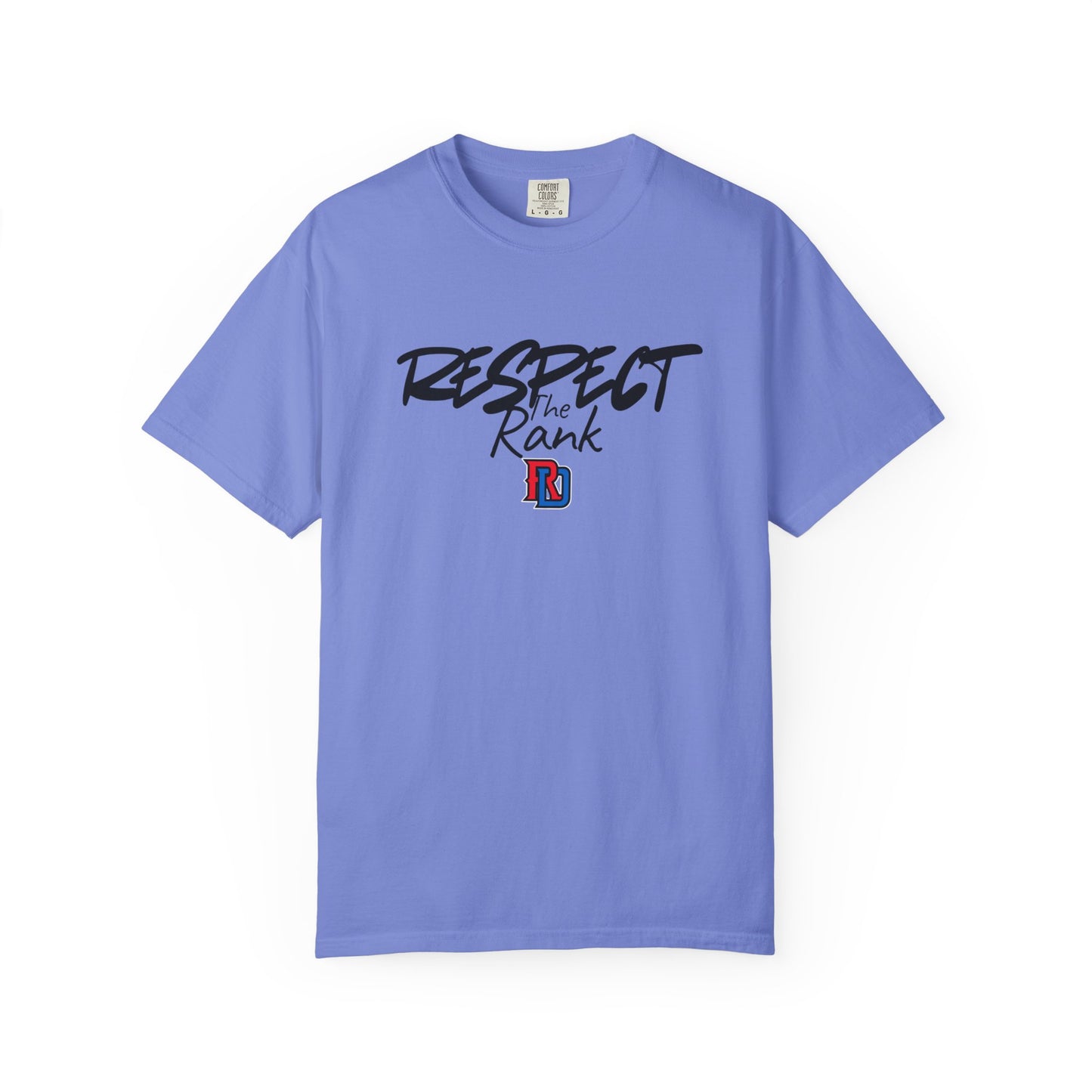 Respect the Rank Dominican Republic Baseball  Unisex Garment-Dyed T-shirt