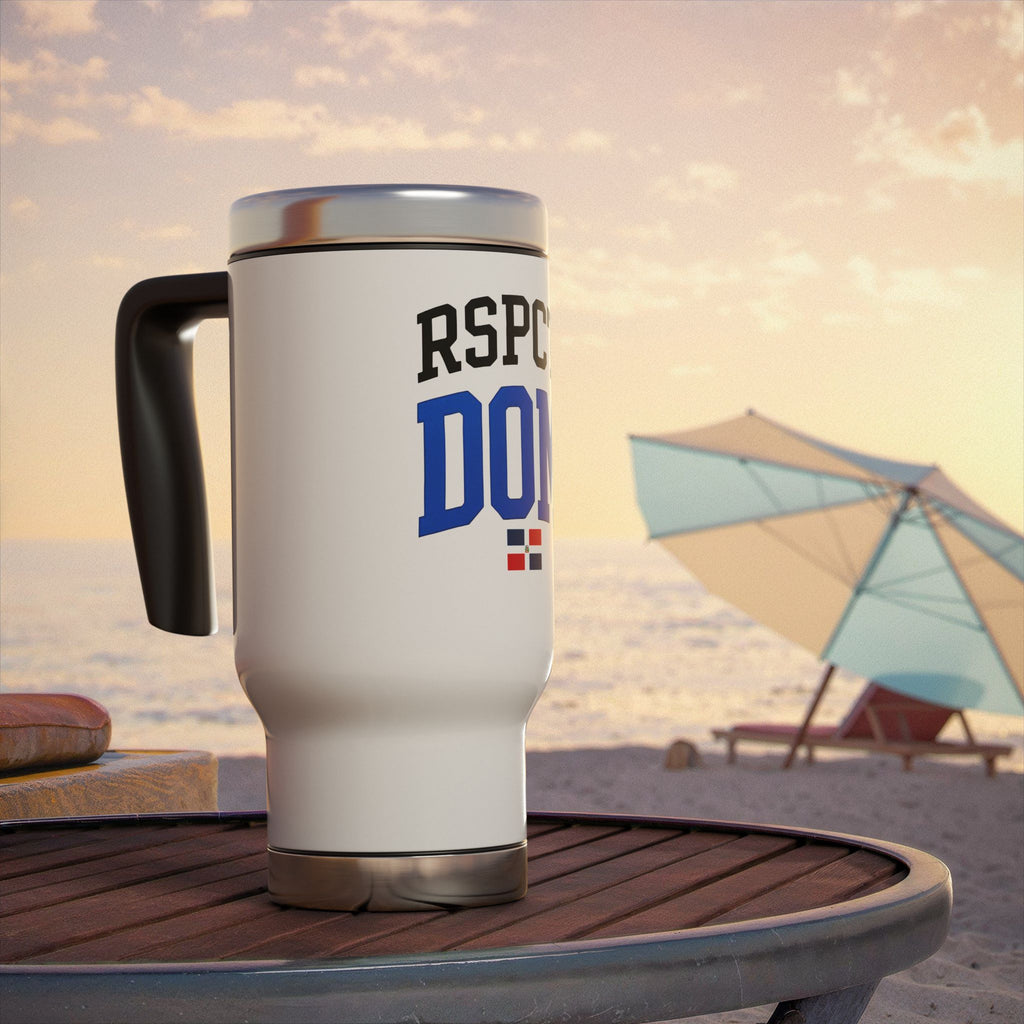 Stainless Steel Travel Mug with Handle, 14oz