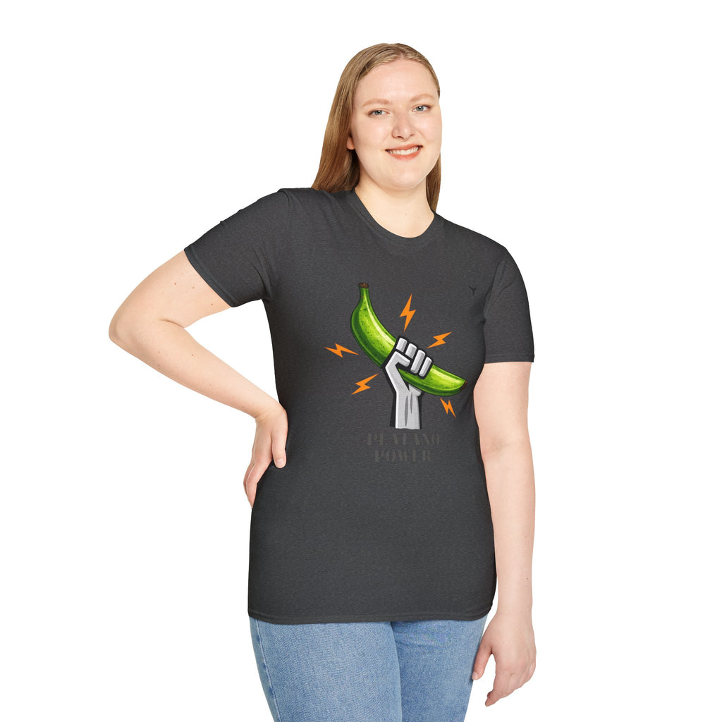 Platano Power T-Shirt – Celebrate Dominican Pride! Unisex Softstyle T-Shirt