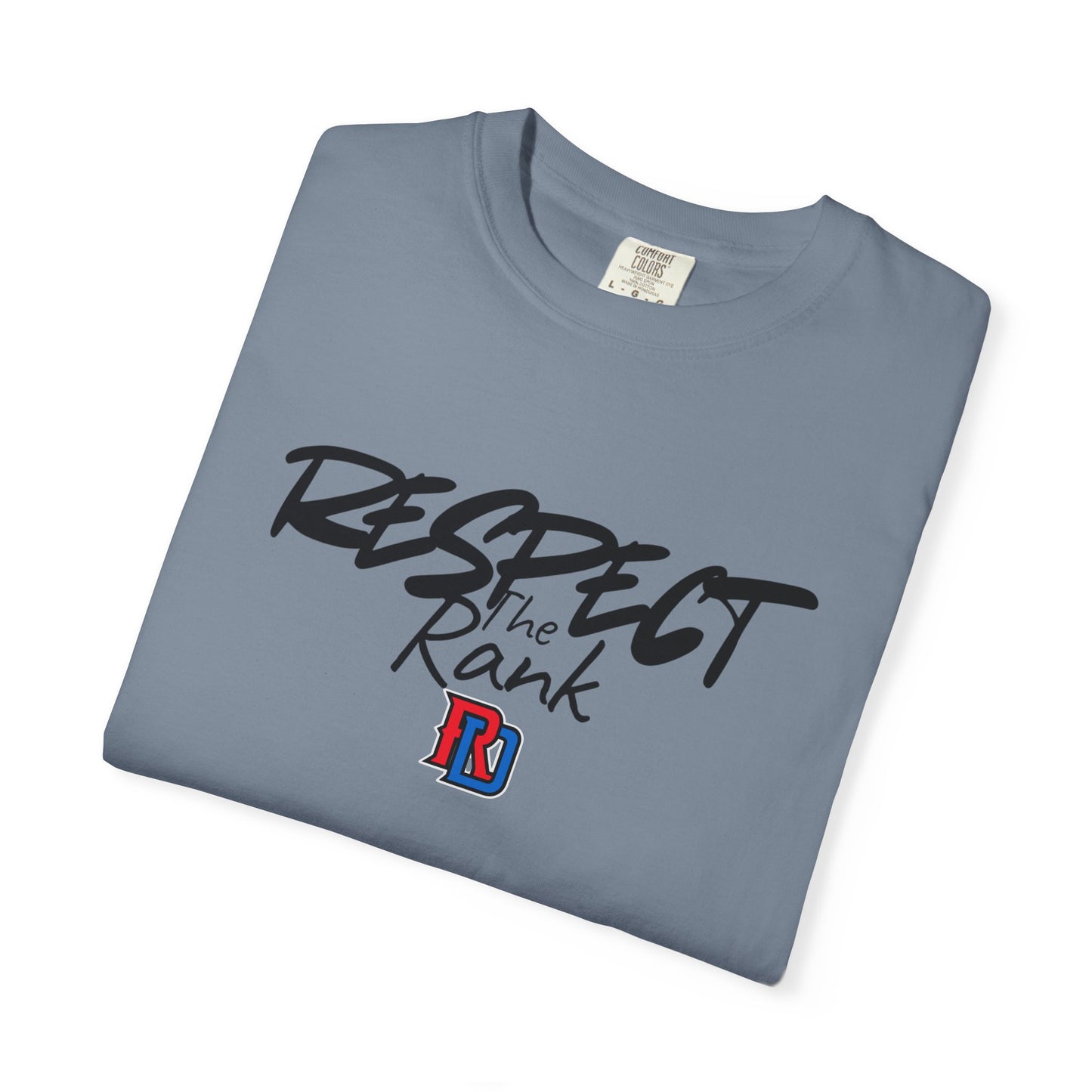 Respect the Rank Dominican Republic Baseball  Unisex Garment-Dyed T-shirt