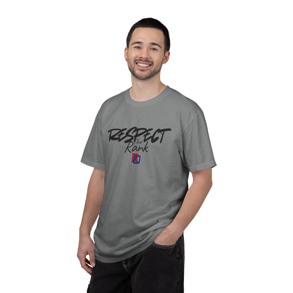 Respect the Rank Dominican Republic Baseball  Unisex Garment-Dyed T-shirt