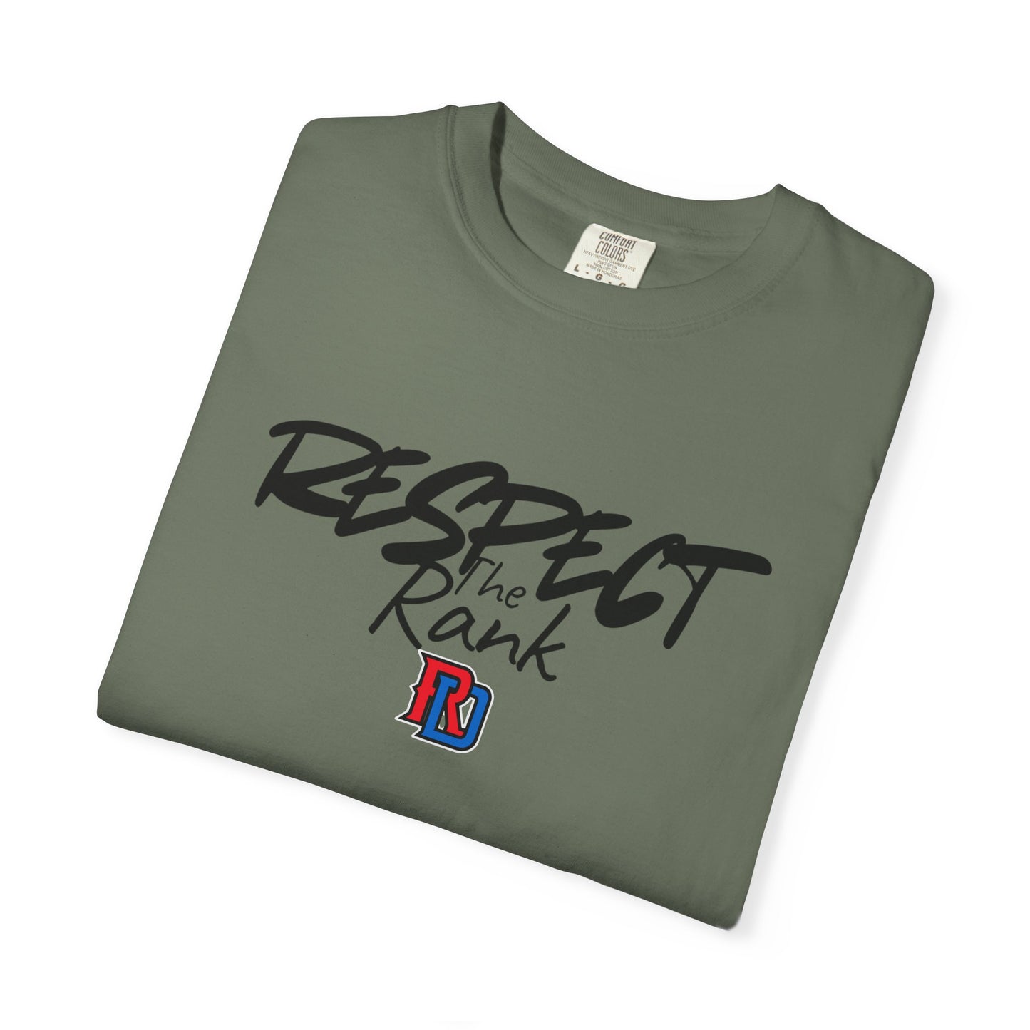 Respect the Rank Dominican Republic Baseball  Unisex Garment-Dyed T-shirt