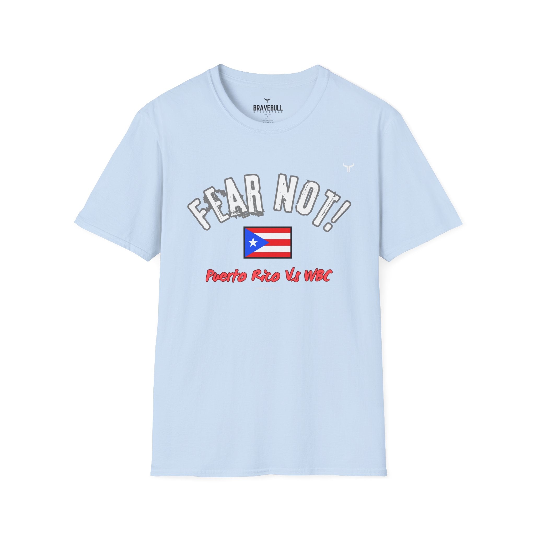 Fear Not Isaiah 4:10 Puerto Baseball Team T-Shirt