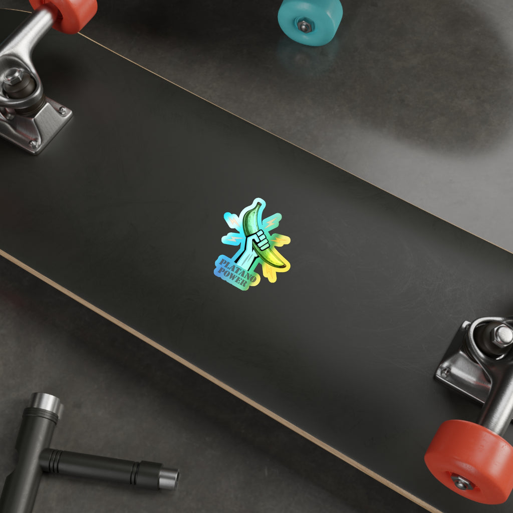 Platano power Holographic Die-cut Stickers