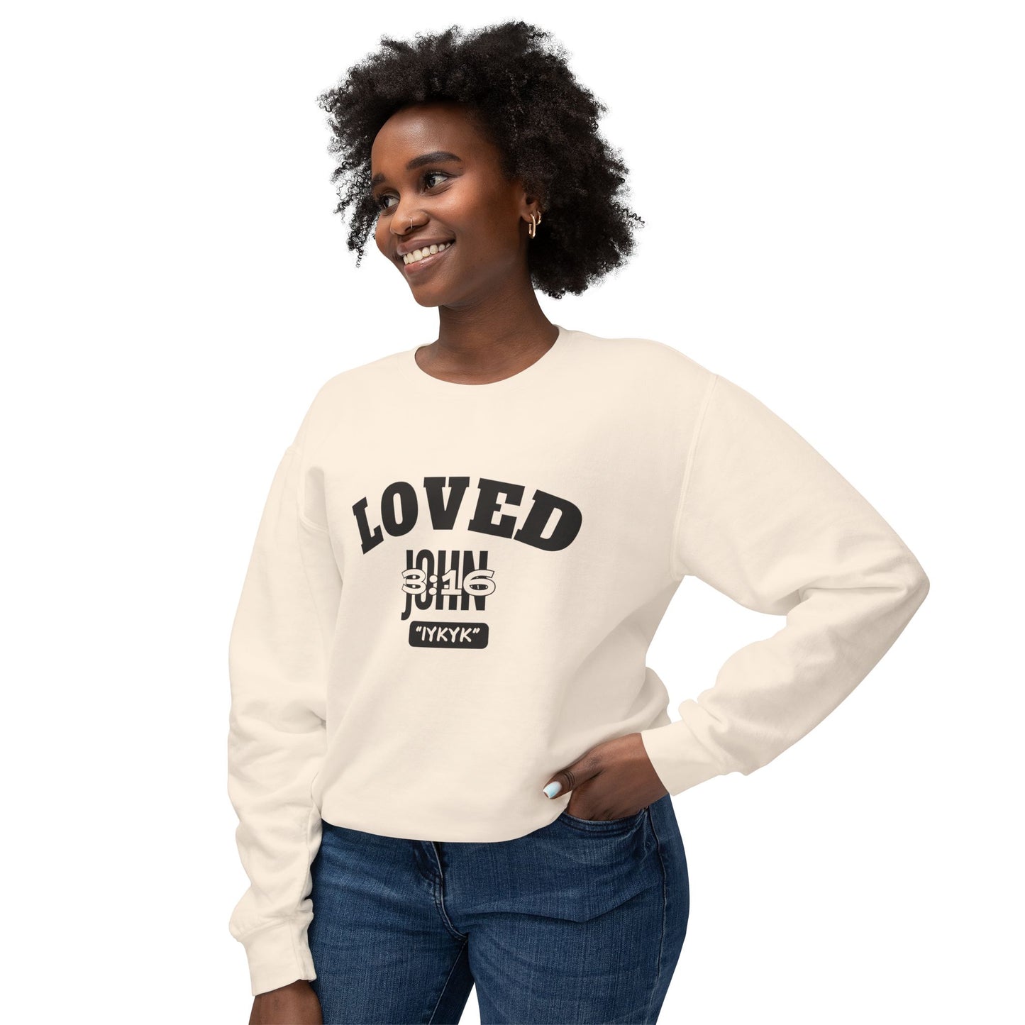 John 3:16 Crewneck Sweatshirt — IYKYK Bible Verse Christian Pullover