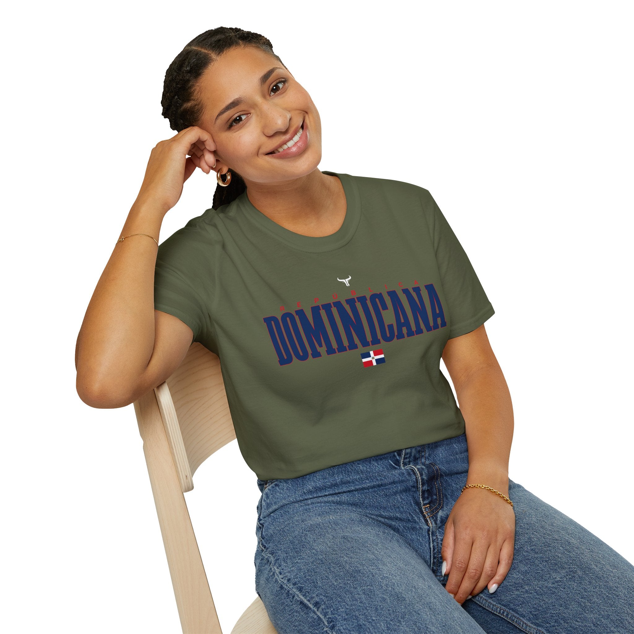 REPUBLICA DOMINICAN  WBC fan T-Shirt R Cotton Tee