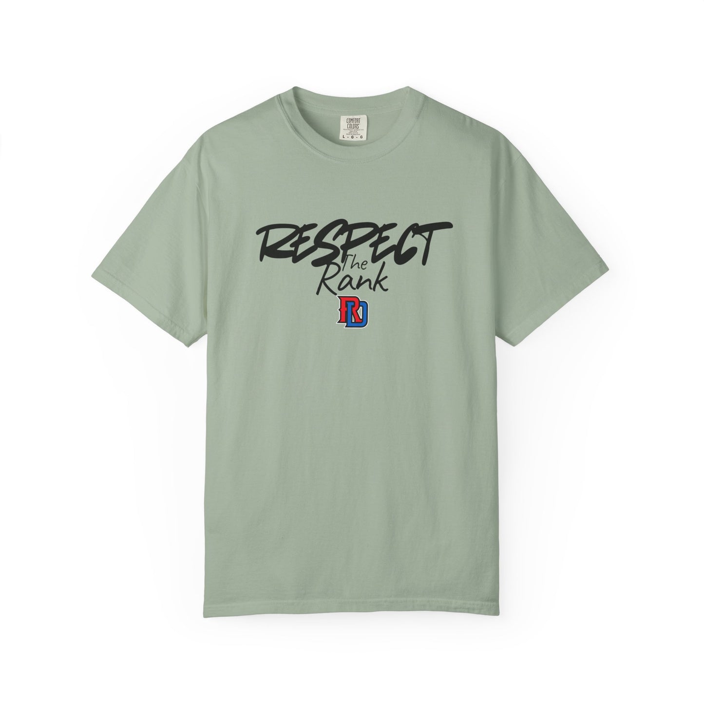 Respect the Rank Dominican Republic Baseball  Unisex Garment-Dyed T-shirt