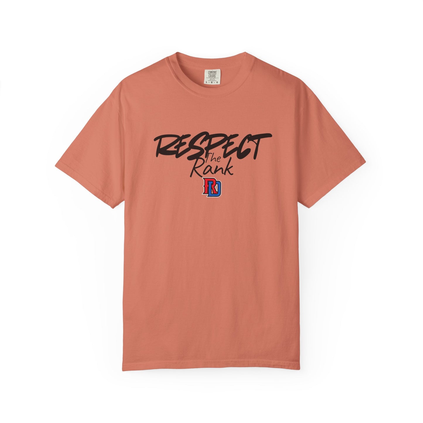 Respect the Rank Dominican Republic Baseball  Unisex Garment-Dyed T-shirt