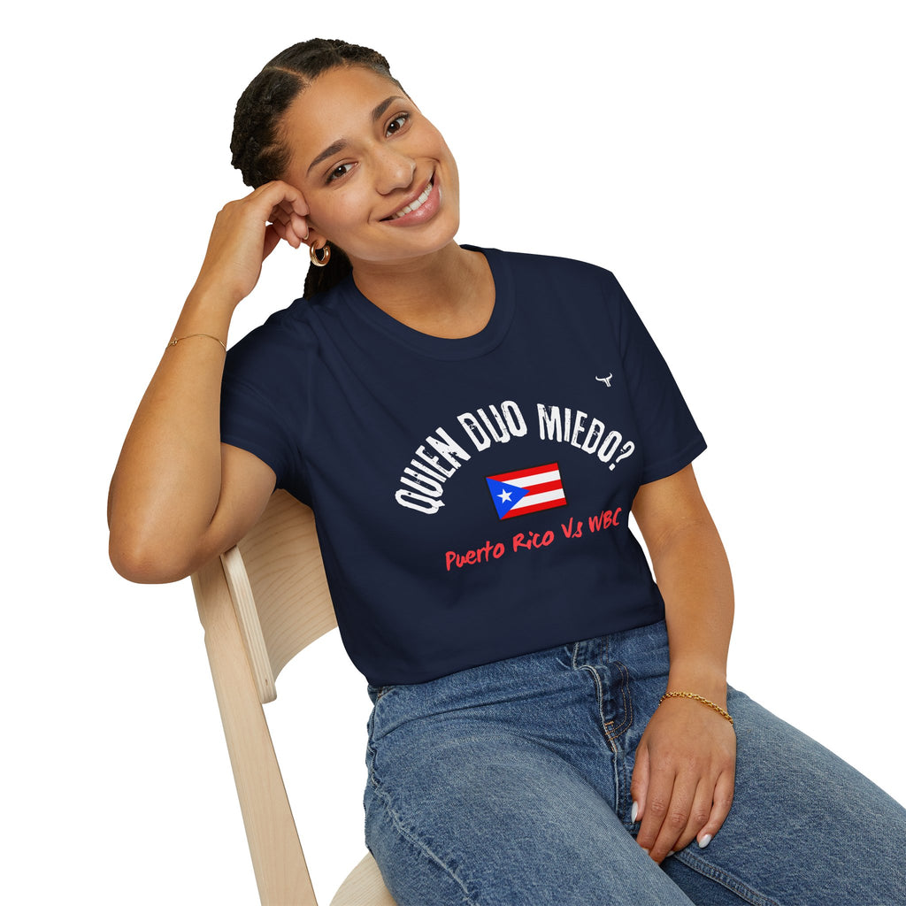 Puerto Rico Baseball Tee — "¿Quién Dijo Miedo?" Fan T-Shirt