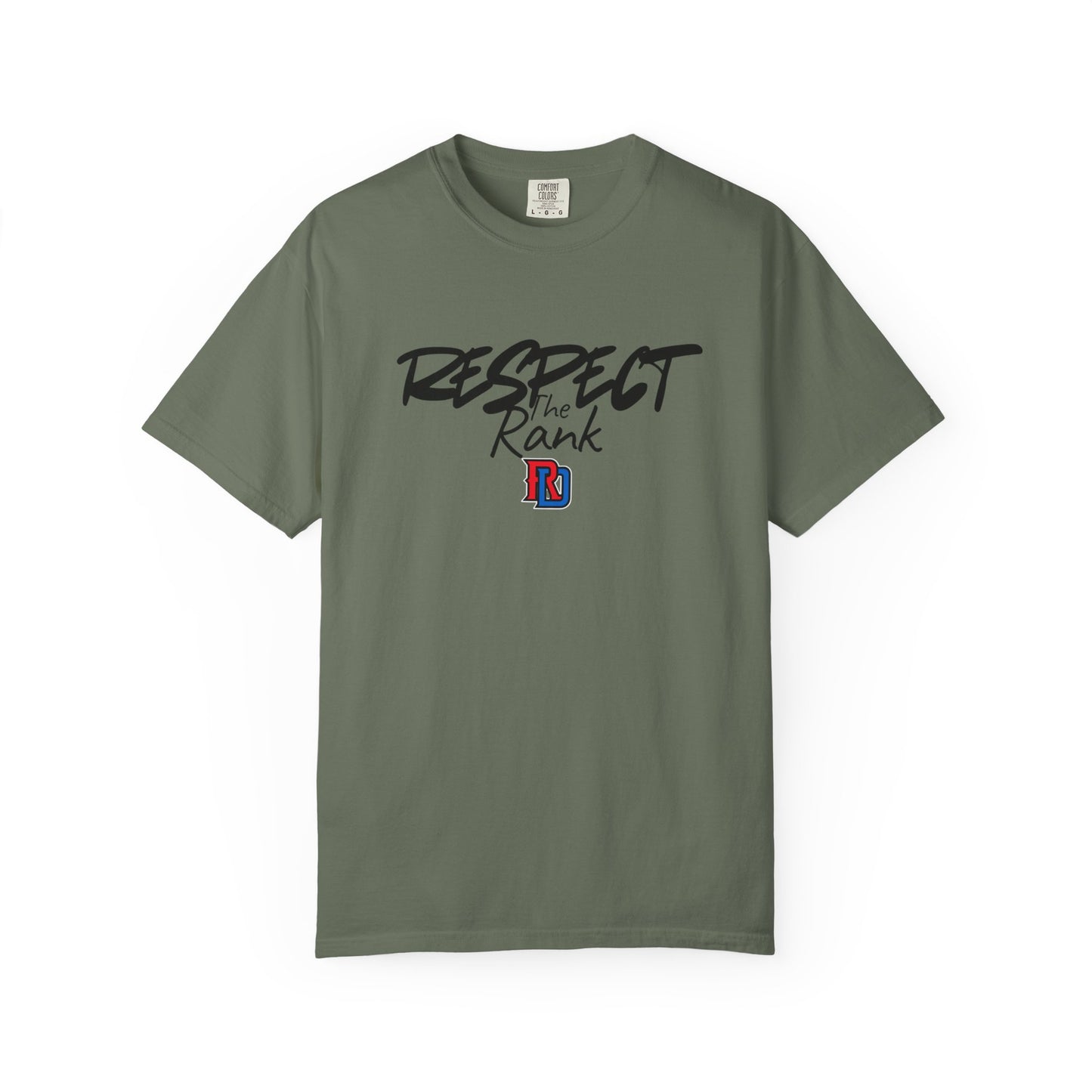 Respect the Rank Dominican Republic Baseball  Unisex Garment-Dyed T-shirt