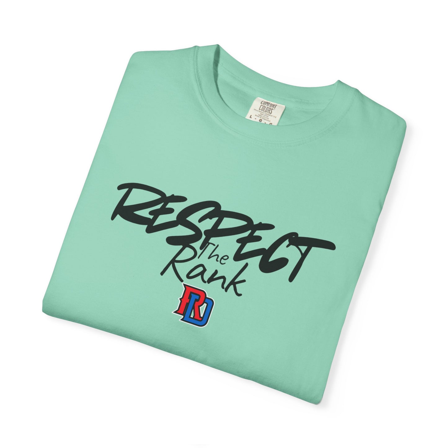 Respect the Rank Dominican Republic Baseball  Unisex Garment-Dyed T-shirt