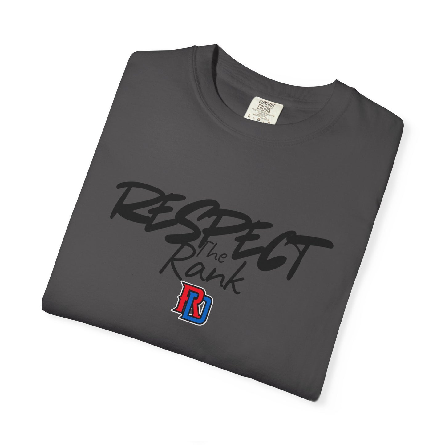 Respect the Rank Dominican Republic Baseball  Unisex Garment-Dyed T-shirt
