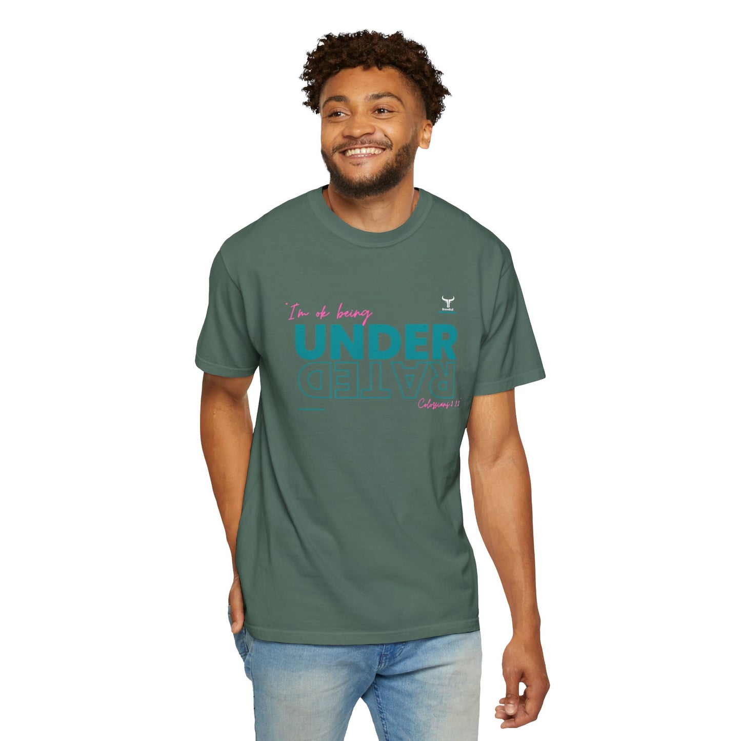 UnderRated "I'm Ok Being Underrated" Unisex Garment-Dyed T-shirt