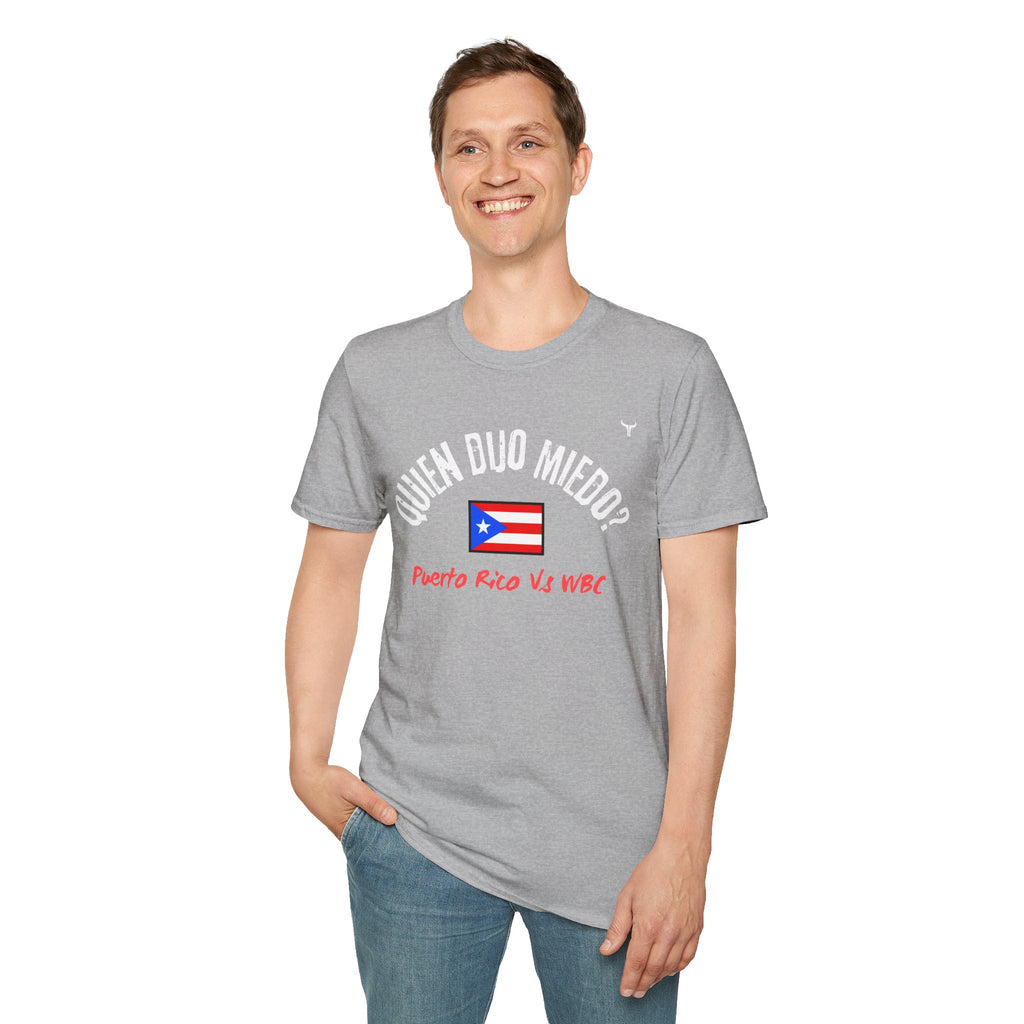 Puerto Rico Baseball Tee — "¿Quién Dijo Miedo?" Fan T-Shirt