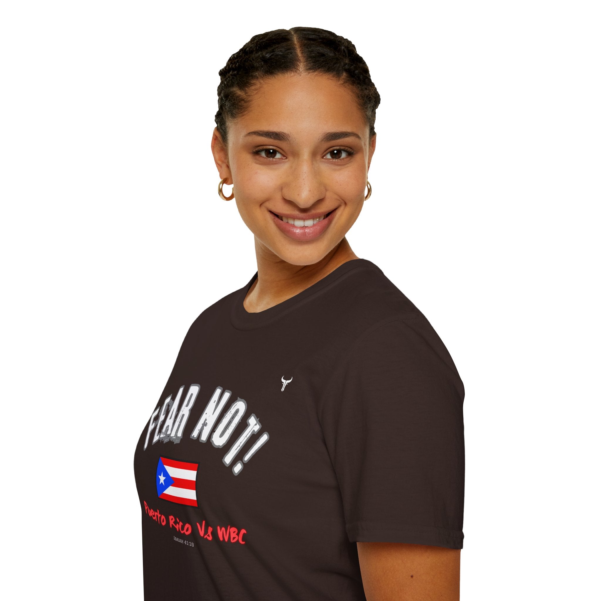 Fear Not Isaiah 4:10 Puerto Baseball Team T-Shirt