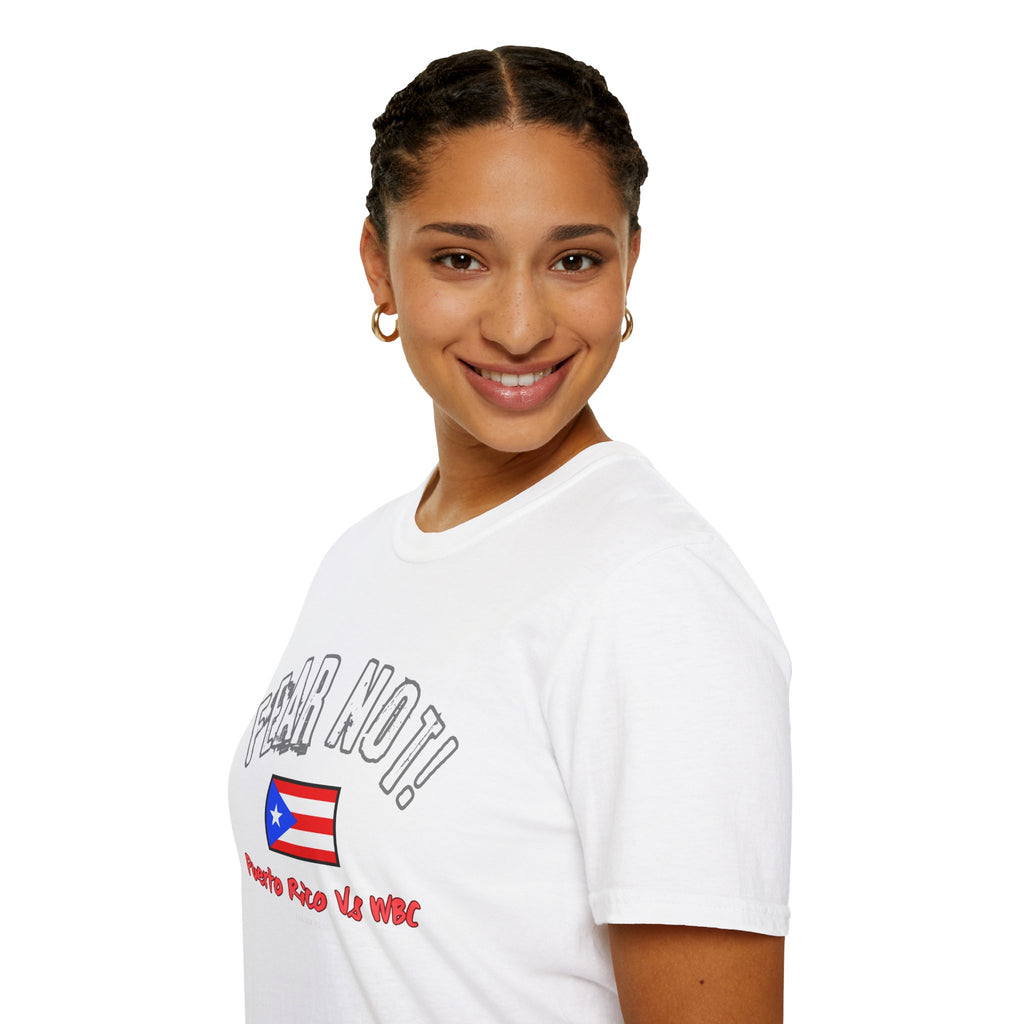 Fear Not Isaiah 4:10 Puerto Baseball Team T-Shirt