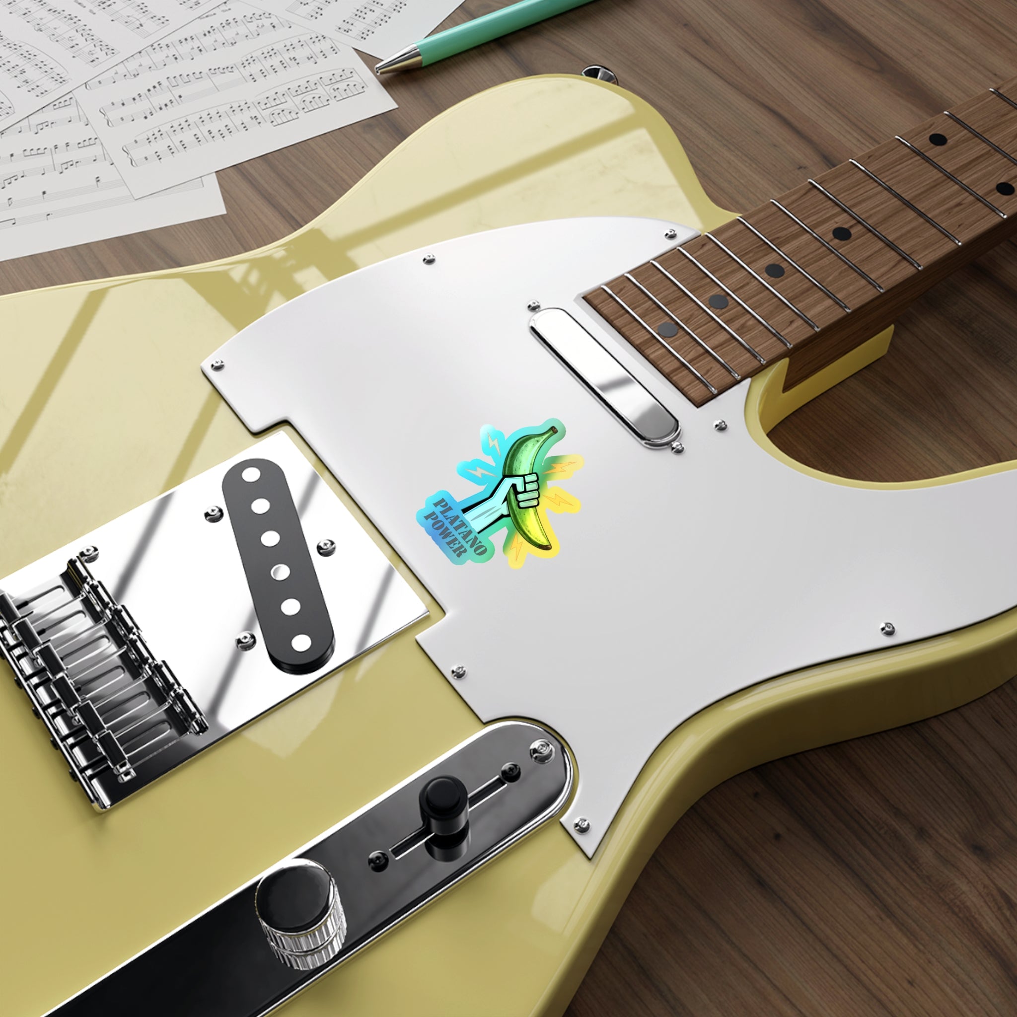 Platano power Holographic Die-cut Stickers
