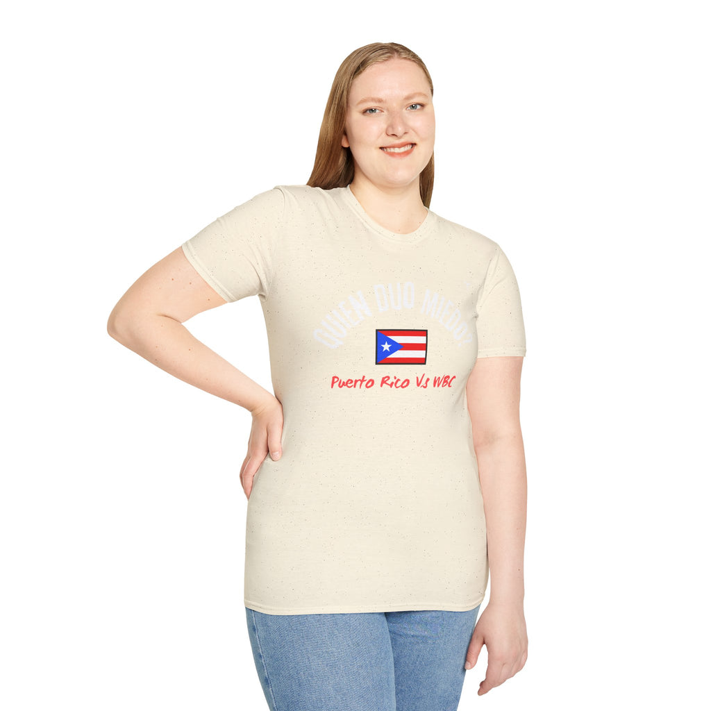 Puerto Rico Baseball Tee — "¿Quién Dijo Miedo?" Fan T-Shirt