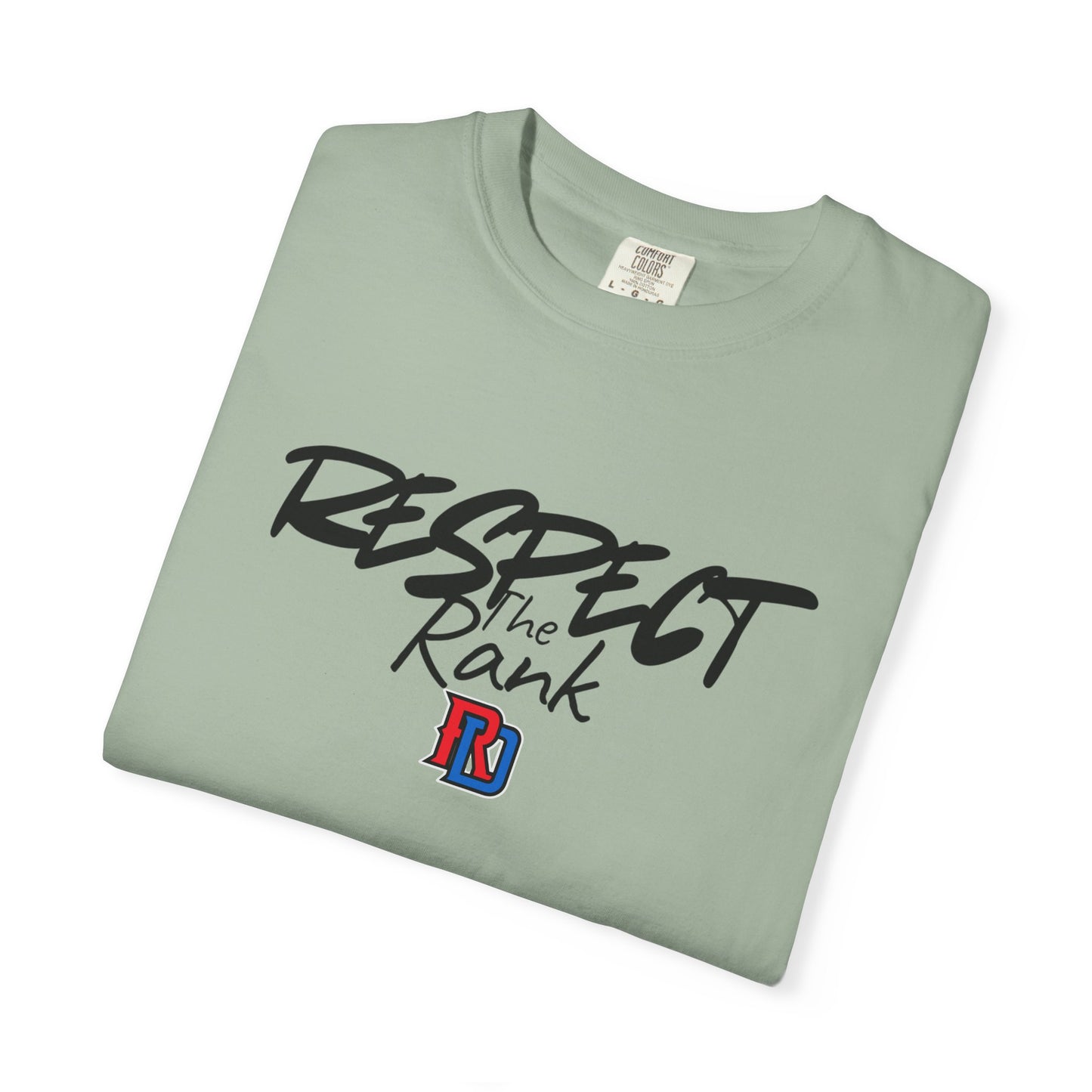 Respect the Rank Dominican Republic Baseball  Unisex Garment-Dyed T-shirt