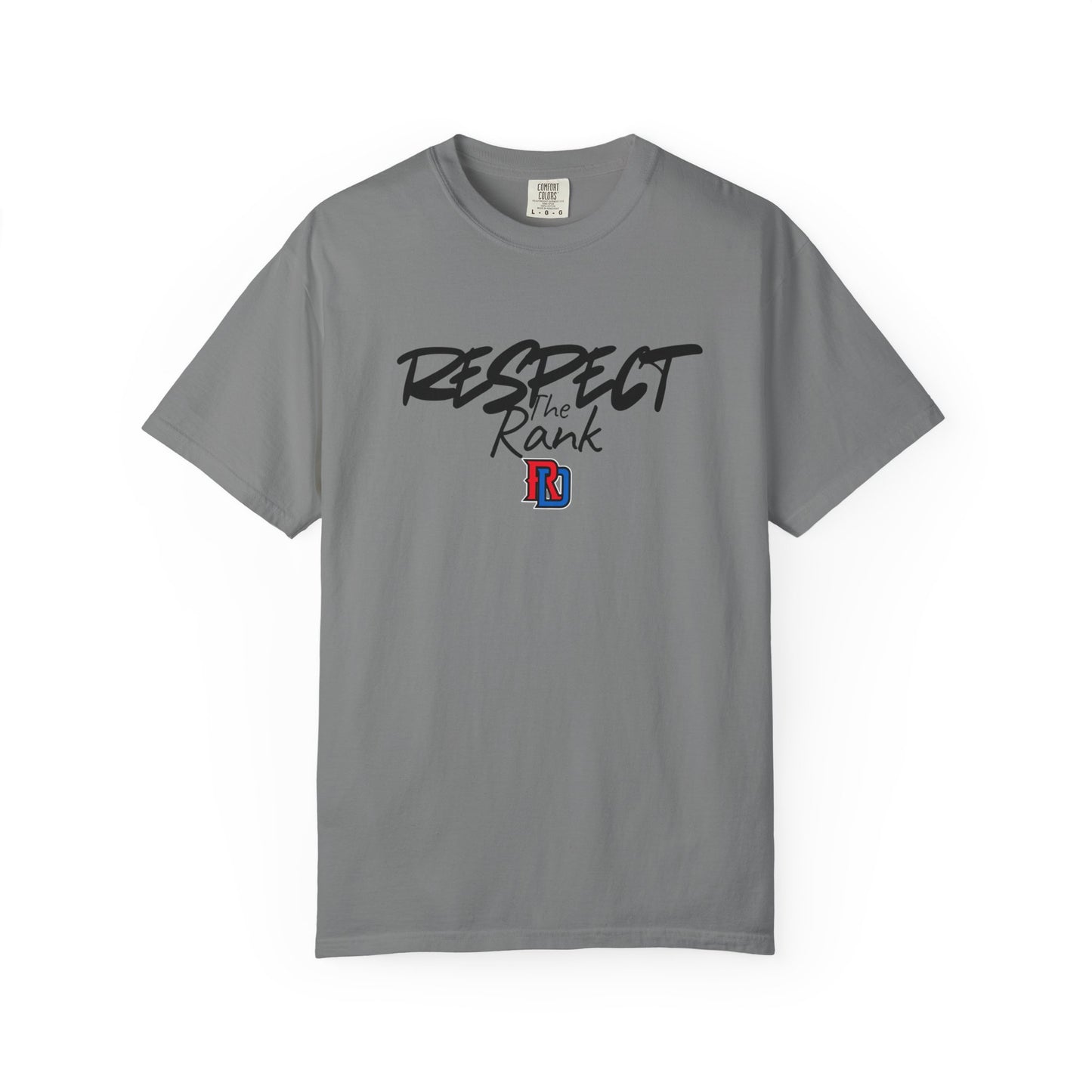Respect the Rank Dominican Republic Baseball  Unisex Garment-Dyed T-shirt