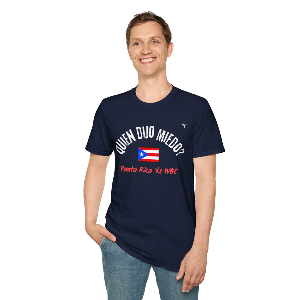Puerto Rico Baseball Tee — "¿Quién Dijo Miedo?" Fan T-Shirt