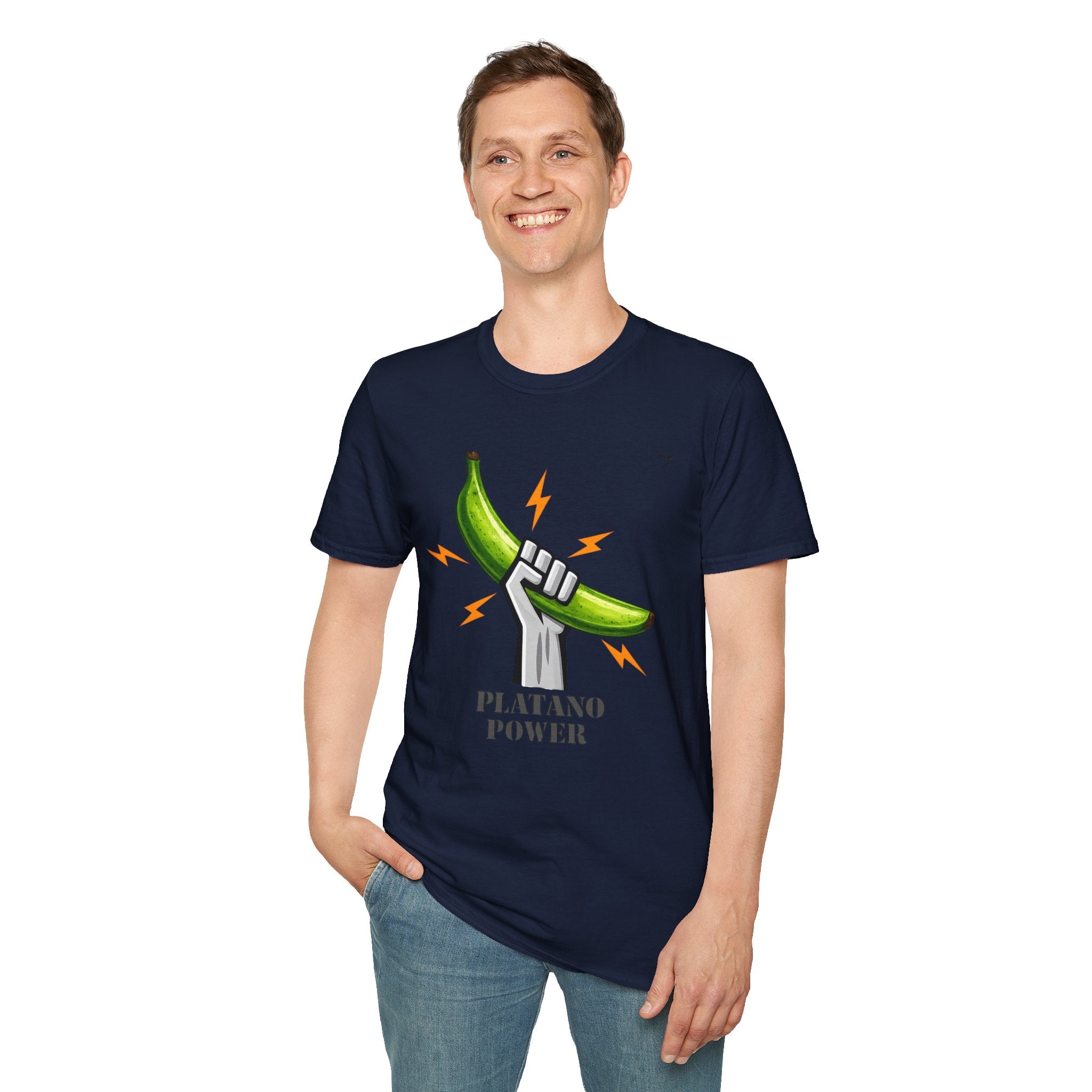 Platano Power T-Shirt – Celebrate Dominican Pride! Unisex Softstyle T-Shirt