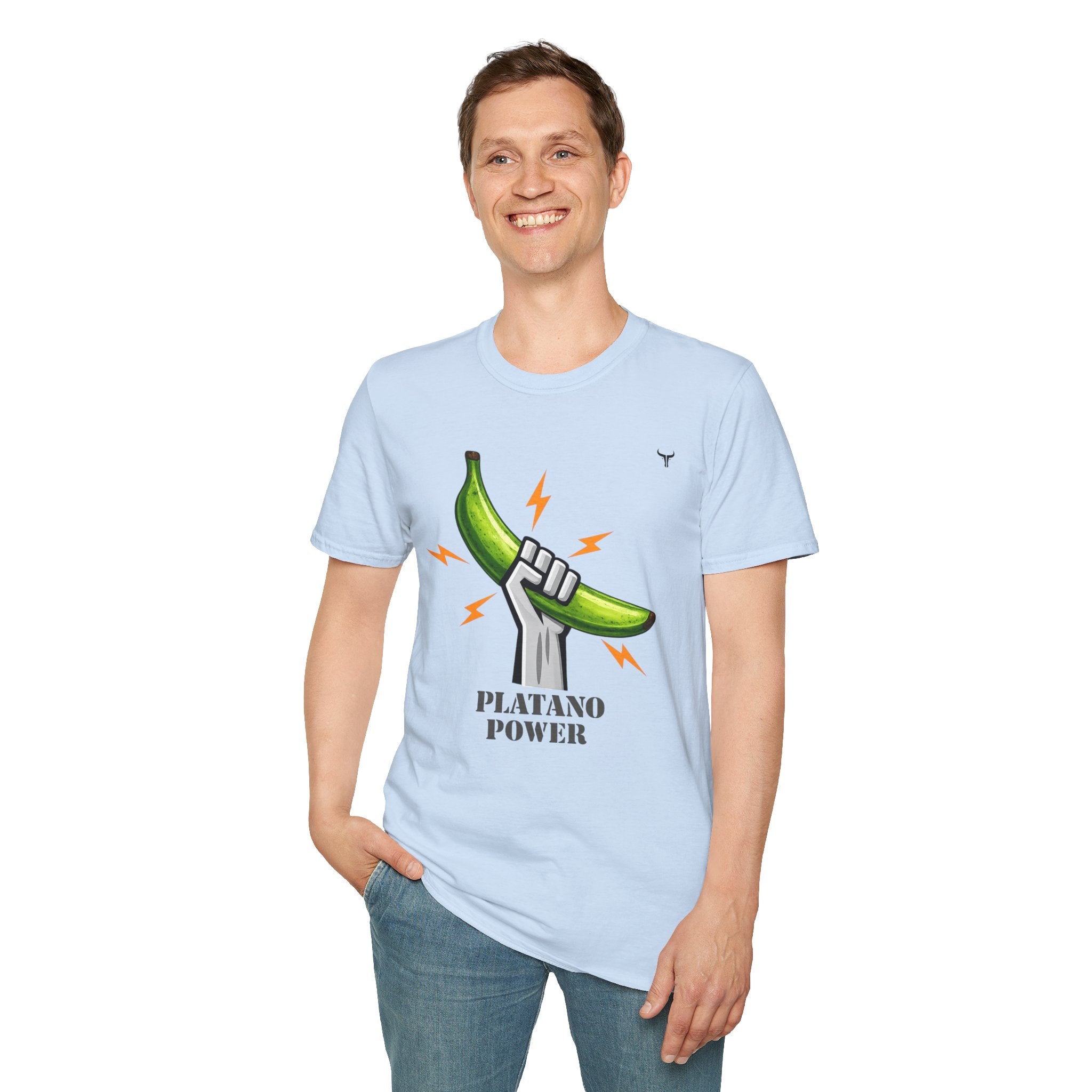 Platano Power T-Shirt – Celebrate Dominican Pride! Unisex Softstyle T-Shirt